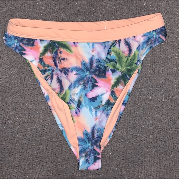 BOTTOM - Dippin daisy bikini palm high waist NWT - Picture 2 of 7